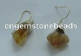 NGE08 13*18mm - 15*20mm nuggets citrine gemstone earrings wholesale