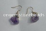 NGE09 13*18mm - 15*20mm nuggets amethyst earrings wholesale