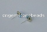 NGE163 4*6mm – 5*8mm freeform turquoise gemstone earrings