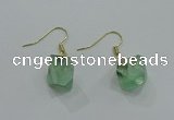 NGE175 8*10mm - 10*12mm nuggets fluorite earrings wholesale