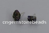 NGE306 5*8mm - 7*10mm nuggets druzy agate gemstone rings