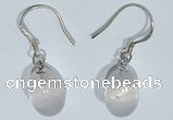 NGE416 10*14mm teardrop rose quartz earrings wholesale