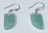 NGE424 10*15mm horn-shaped amazonite earrings wholesale