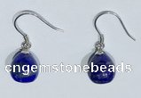 NGE426 10*10mm teardrop lapis lazuli earrings wholesale