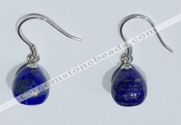 NGE426 10*10mm teardrop lapis lazuli earrings wholesale