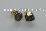 NGE49 12mm - 14mm freefrom druzy agate earrings wholesale