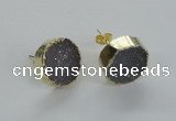 NGE50 16mm - 18mm freefrom druzy agate earrings wholesale