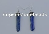 NGE5100 10*35mm - 15*45mm freeform blue kyanite earrings