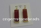 NGE5173 10*28mm - 10*30mm rectangle mookaite earrings