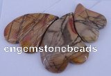 NGP08 Picasso jasper gemstone pendants set jewelry wholesale