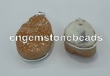 NGP1001 25*35mm - 35*45mm freeform druzy agate beads pendant