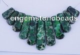 NGP103 Dyed imperial jasper gemstone pendants set jewelry wholesale