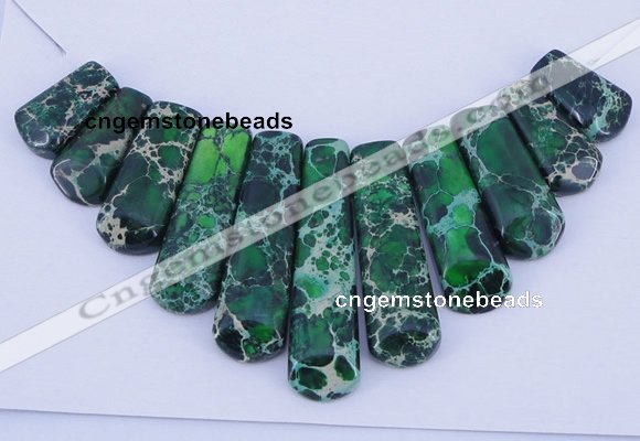 NGP103 Dyed imperial jasper gemstone pendants set jewelry wholesale