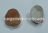 NGP1040 20*30mm - 25*35mm freeform druzy agate beads pendant