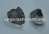 NGP1046 20*30mm - 25*35mm freeform druzy agate beads pendant