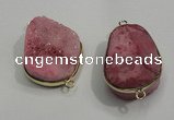 NGP1053 20*30mm - 25*35mm freeform druzy agate beads pendant