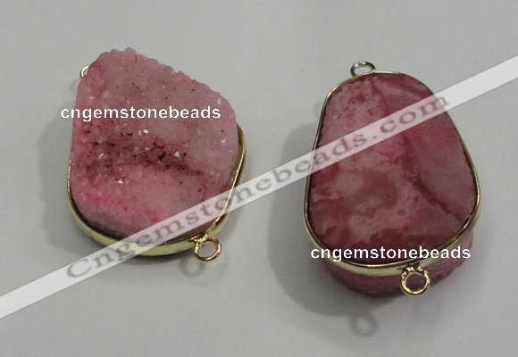 NGP1053 20*30mm - 25*35mm freeform druzy agate beads pendant