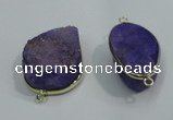 NGP1054 20*30mm - 25*35mm freeform druzy agate beads pendant