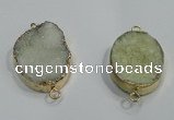 NGP1060 20*30mm - 25*35mm freeform druzy agate beads pendant