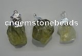 NGP1086 20*30mm - 25*50mm nuggets yellow quartz pendants