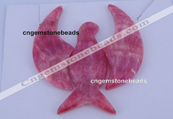 NGP109 Dyed rhodochrosite gemstone pendants set jewelry wholesale