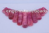 NGP115 Dyed rhodochrosite gemstone pendants set jewelry wholesale