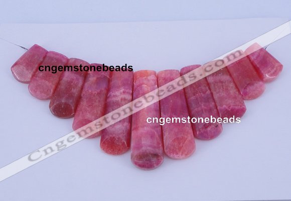 NGP115 Dyed rhodochrosite gemstone pendants set jewelry wholesale