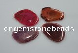 NGP1171 35*50mm - 45*65mm freeform agate gemstone pendants wholesale