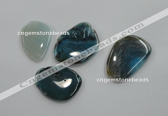 NGP1173 30*50mm - 35*60mm freeform agate gemstone pendants wholesale