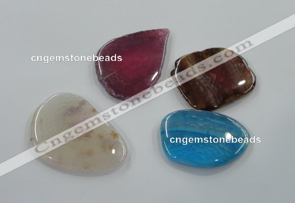 NGP1177 40*50mm - 50*60mm freeform agate gemstone pendants wholesale