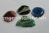 NGP1181 40*50mm - 50*70mm freeform agate gemstone pendants wholesale