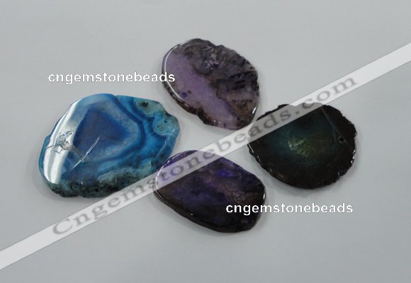 NGP1184 35*50mm - 50*65mm freeform agate gemstone pendants wholesale