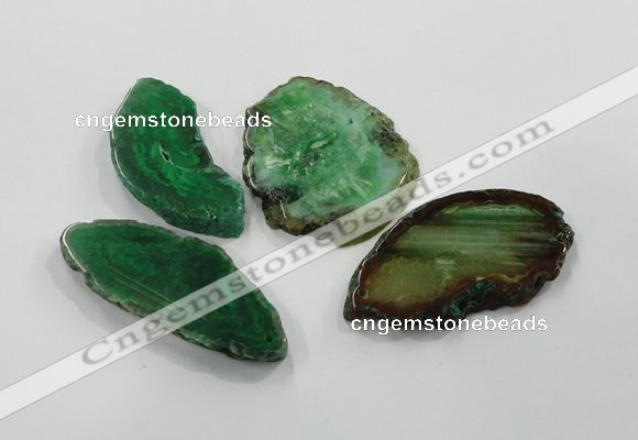 NGP1192 30*50mm - 55*70mm freeform agate gemstone pendants wholesale