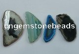 NGP1198 30*50mm - 40*70mm freeform agate gemstone pendants wholesale