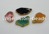 NGP1201 30*40mm - 40*55mm freeform agate gemstone pendants wholesale