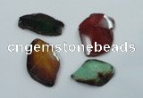 NGP1205 30*40mm - 45*55mm freeform agate gemstone pendants wholesale