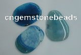 NGP1236 45*60mm - 50*70mm freeform agate gemstone pendants wholesale