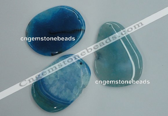 NGP1236 45*60mm - 50*70mm freeform agate gemstone pendants wholesale