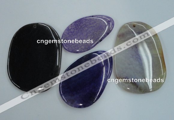 NGP1237 35*50mm - 50*70mm freeform agate gemstone pendants wholesale