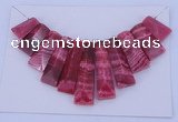 NGP124 Dyed rhodochrosite gemstone pendants set jewelry wholesale