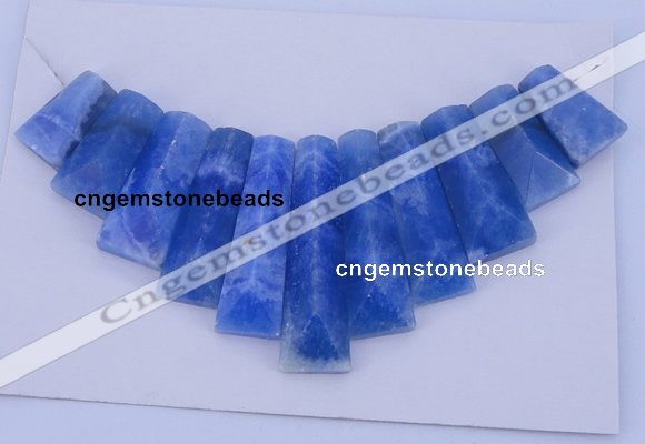 NGP125 Dyed blue lace agate gemstone pendants set jewelry wholesale