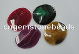 NGP1251 40*50mm - 55*60mm freeform agate gemstone pendants wholesale