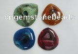 NGP1252 40*50mm - 55*65mm freeform agate gemstone pendants wholesale