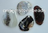 NGP1255 45*55mm - 55*65mm freeform agate gemstone pendants wholesale