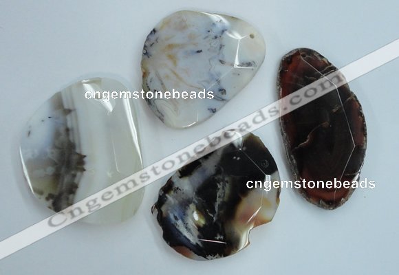 NGP1255 45*55mm - 55*65mm freeform agate gemstone pendants wholesale