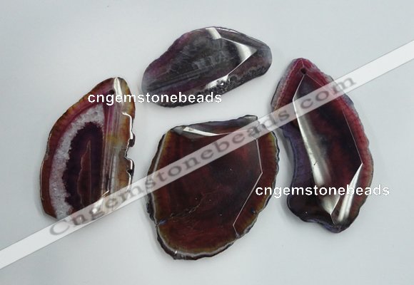 NGP1263 35*50mm - 45*65mm freeform agate gemstone pendants wholesale