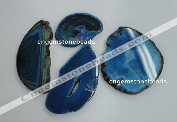 NGP1265 40*55mm - 60*80mm freeform agate gemstone pendants wholesale