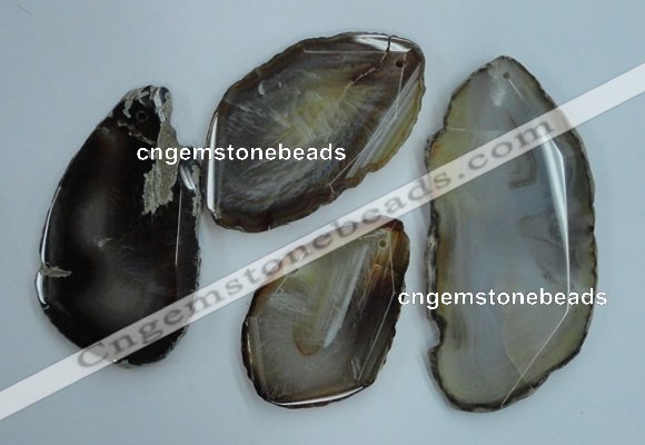 NGP1266 40*55mm - 60*80mm freeform agate gemstone pendants wholesale