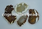 NGP1269 35*50mm - 55*75mm freeform agate gemstone pendants wholesale