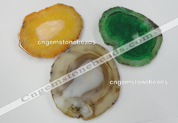 NGP1272 60*70mm - 80*90mm freeform agate gemstone pendants wholesale